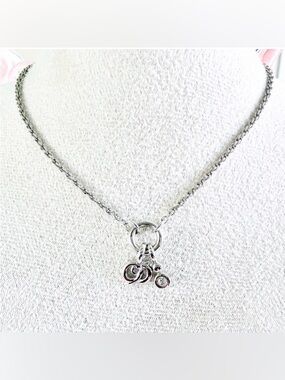 Dior Vintage Silver Charm Necklace